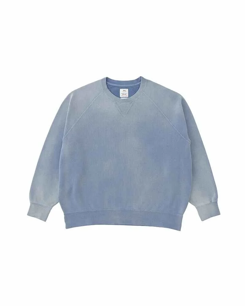 AMPLUS CREW L/S CRASH W BLUE - 1