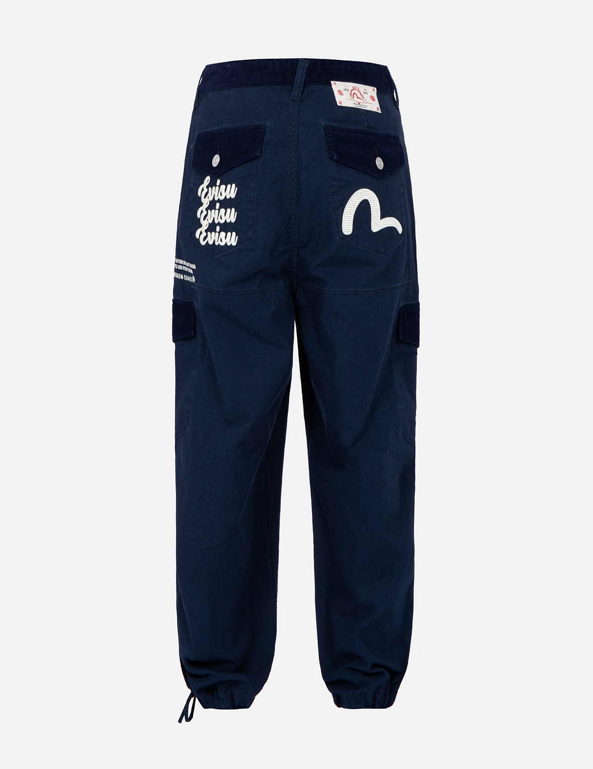 SEAGULL AND LOGO EMBROIDERY CARGO PANTS - 3