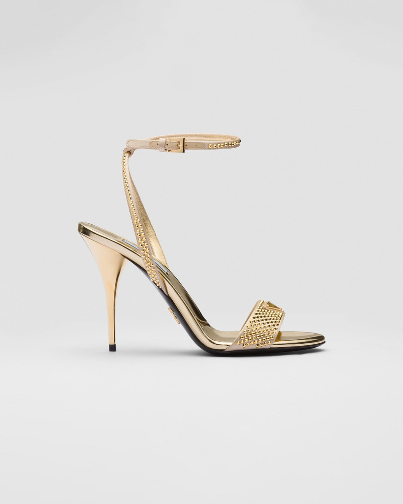 Prada Satin sandals with crystals outlook