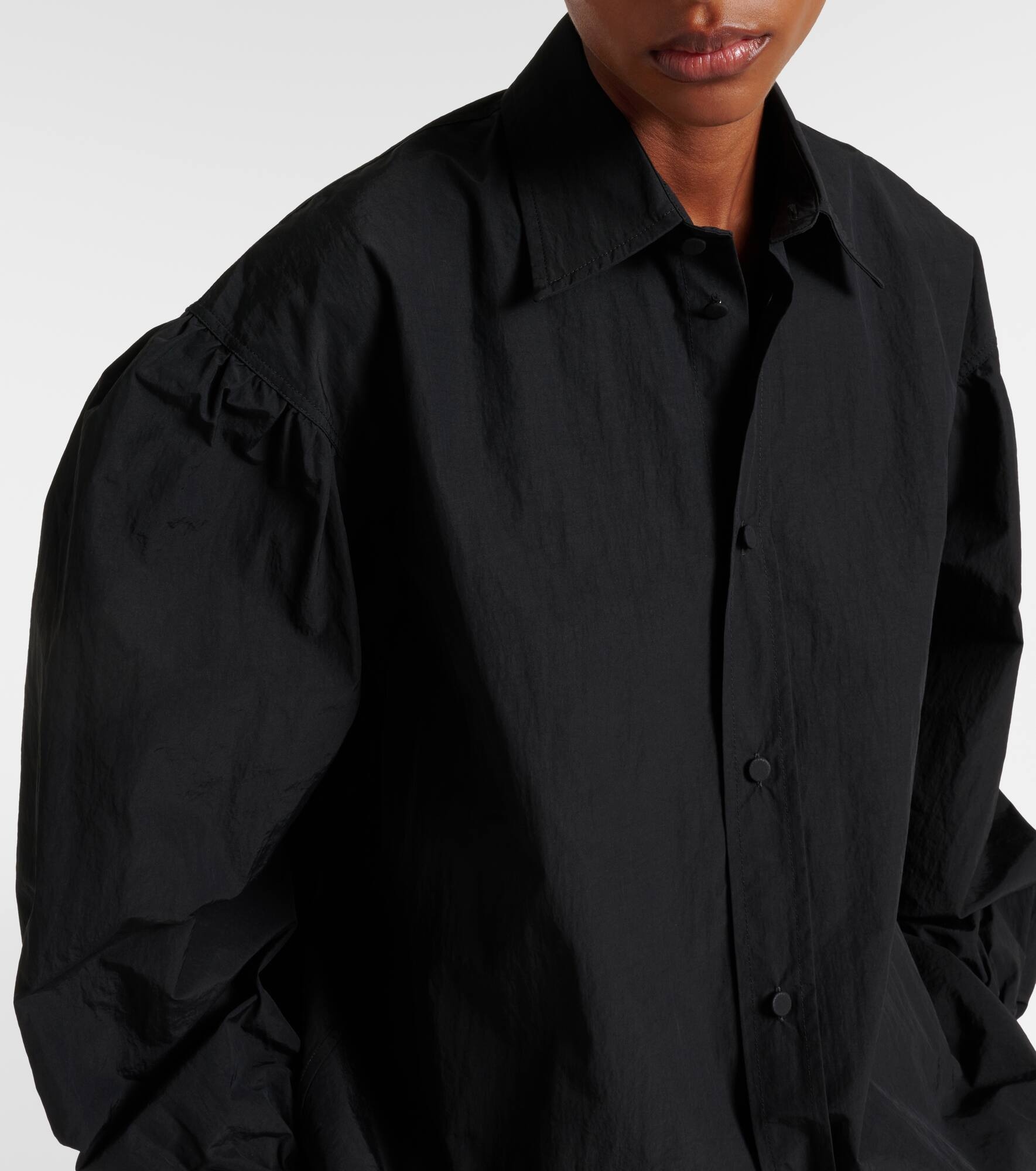 Oversized crêpe shirt - 4