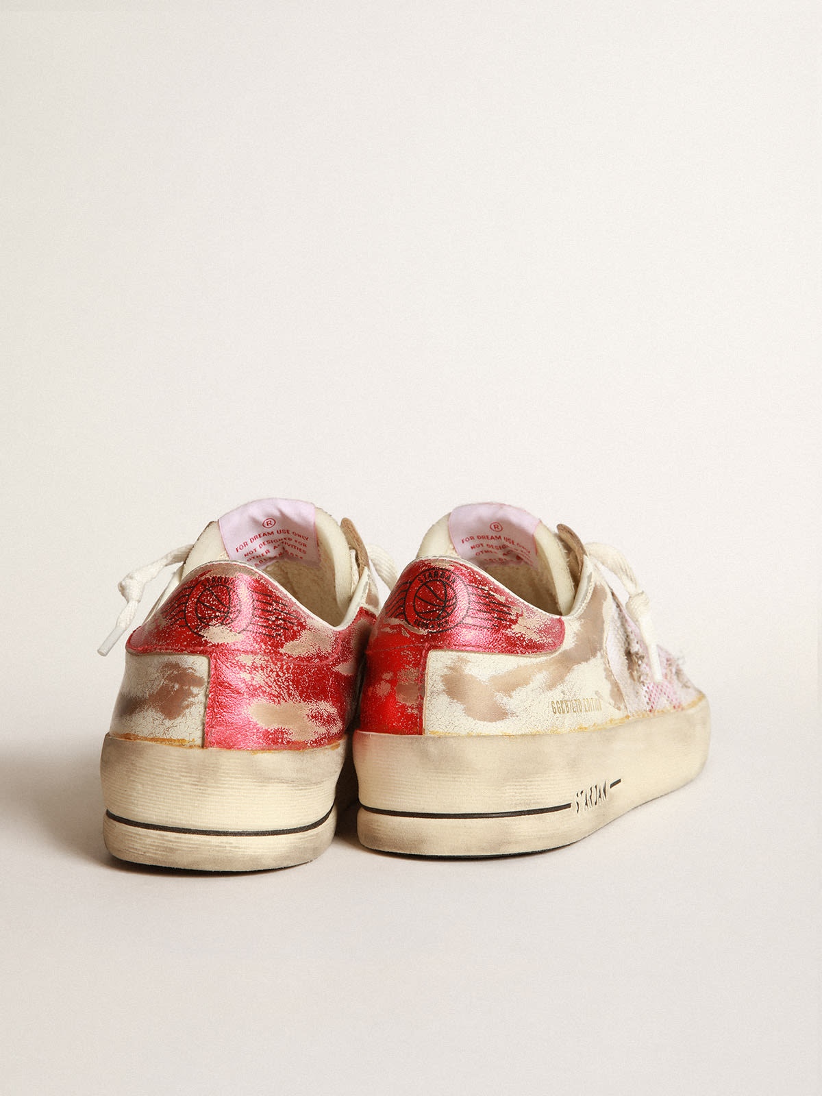 Golden Goose Super-Star velvet sneakers - Red