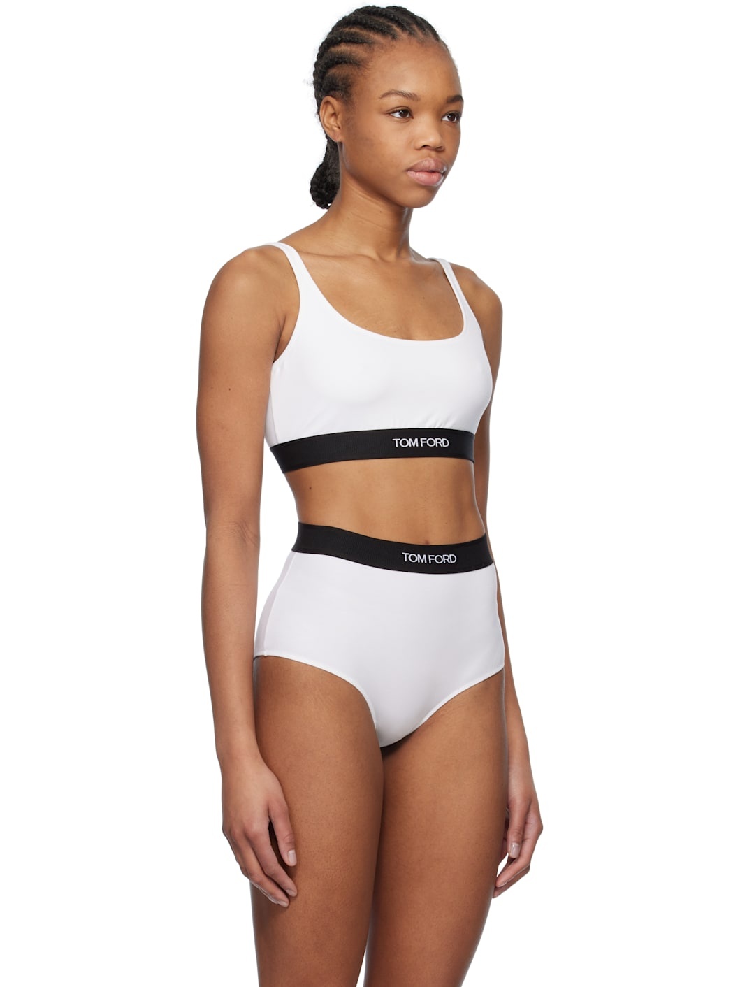 White Modal Signature Bralette - 2