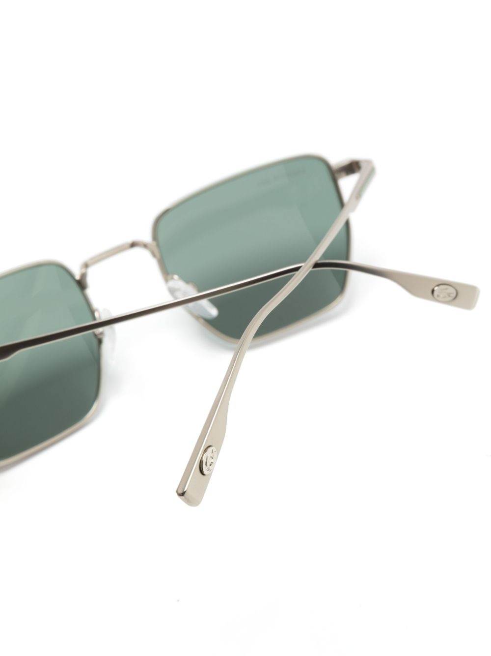 logo-engraved geometric-frame sunglasses - 3