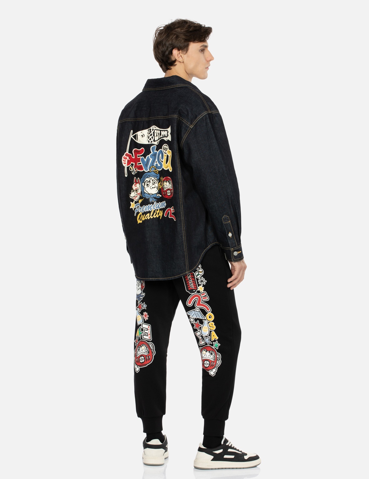 HYOTTOKO FESTIVAL DAICOCK PRINT REGULAR FIT SWEATPANTS - 3