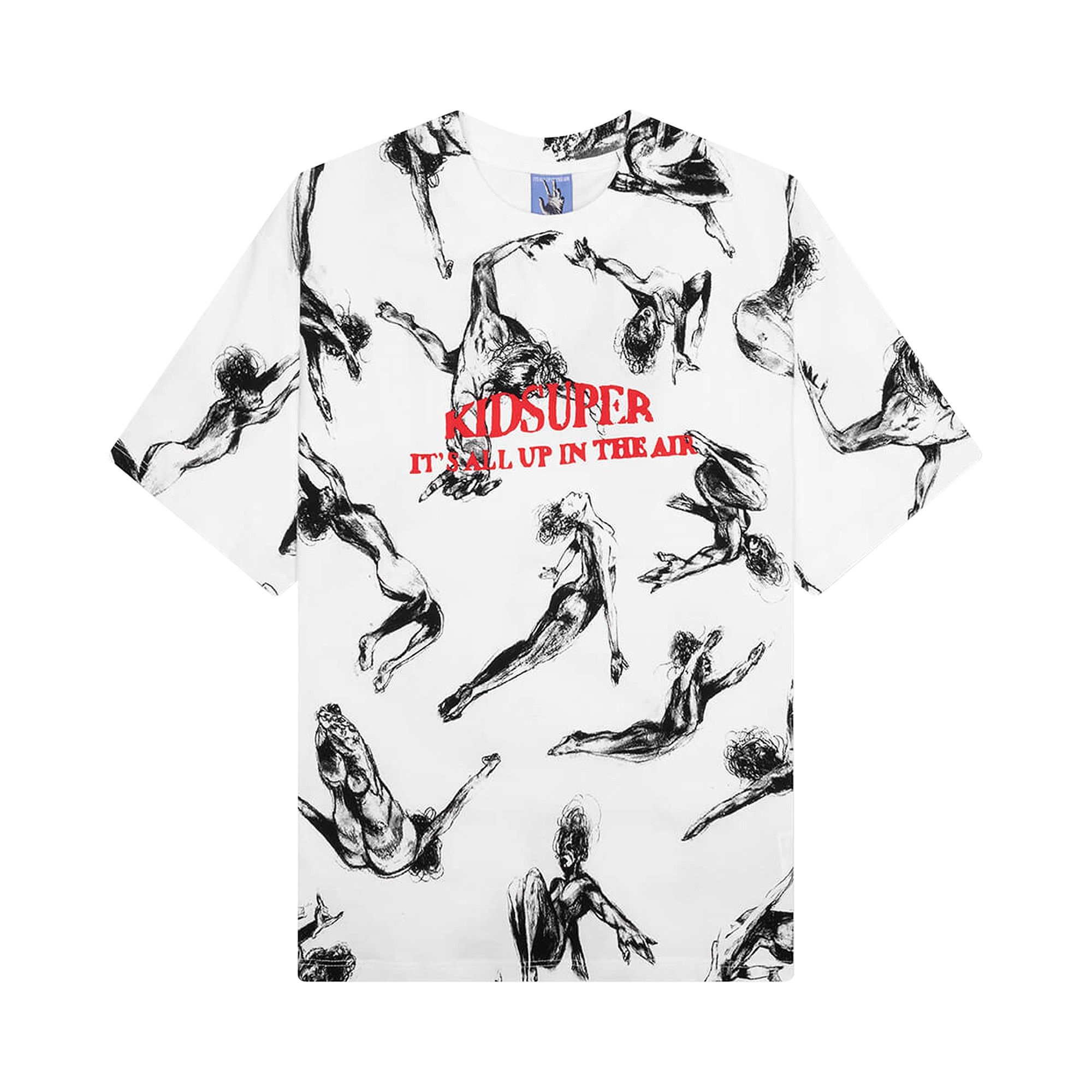 KidSuper Trapeze Women All Over Print Shirt 'White' - 1
