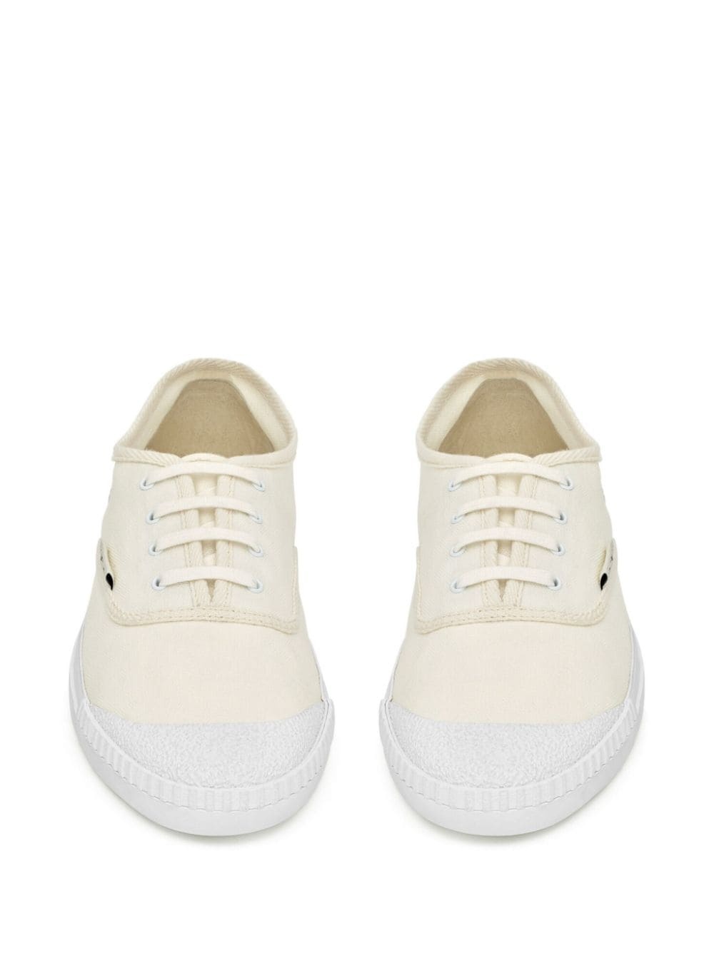 canvas low-top sneakers - 4