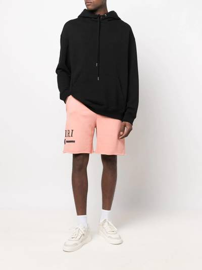 AMIRI logo-print drawstring track shorts outlook