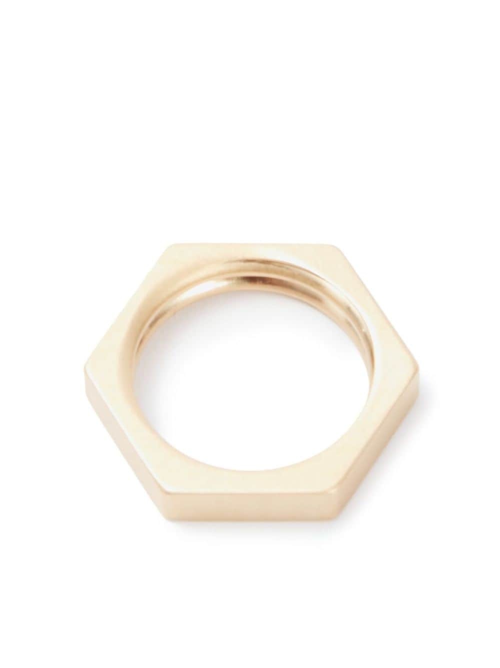 polished geometric ring - 2