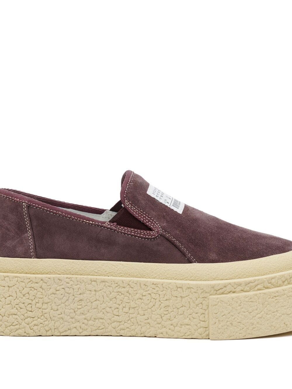 logo-patch suede loafers - 4
