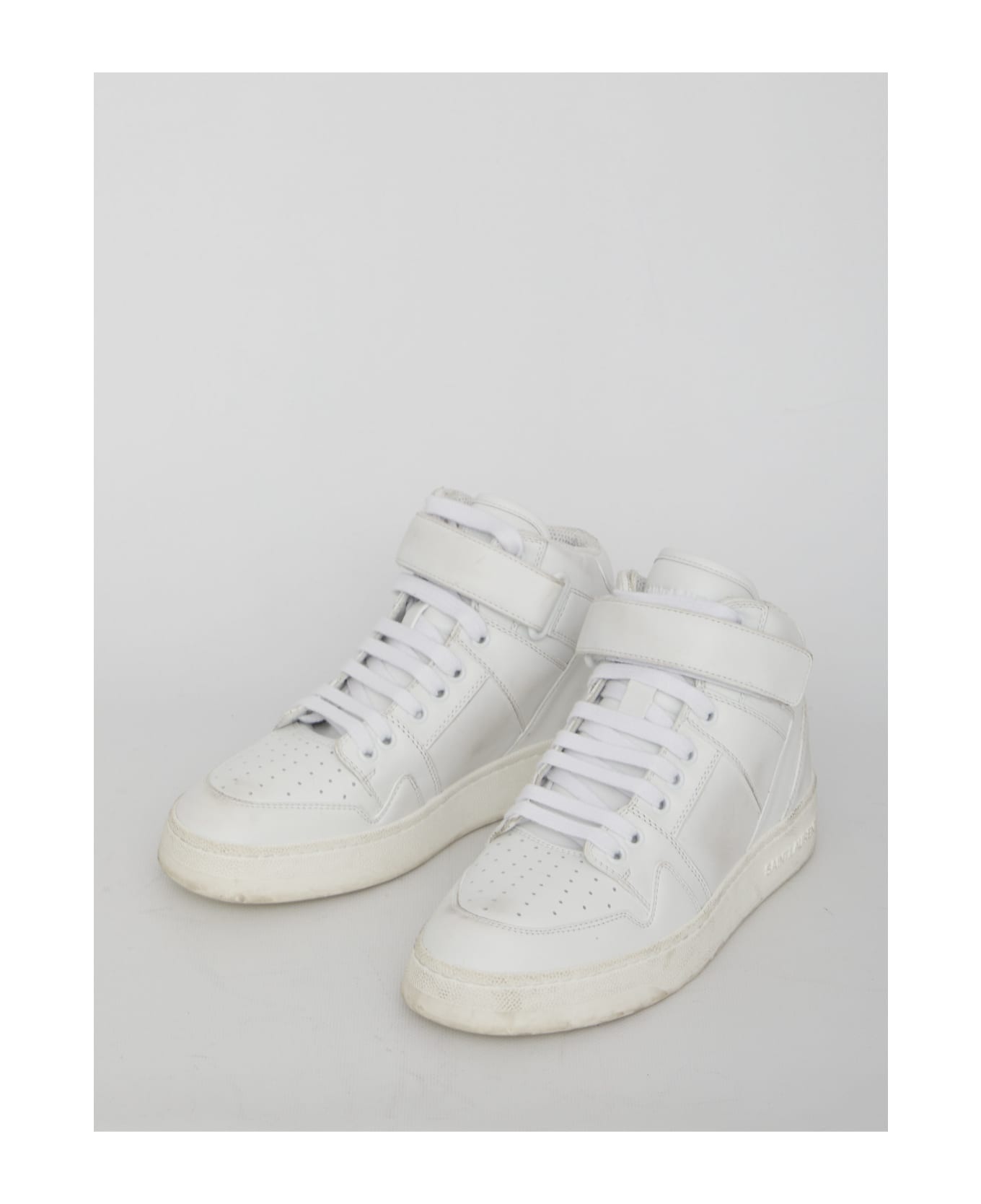 Lax Sneakers In Washed-out Effect Leather - 5