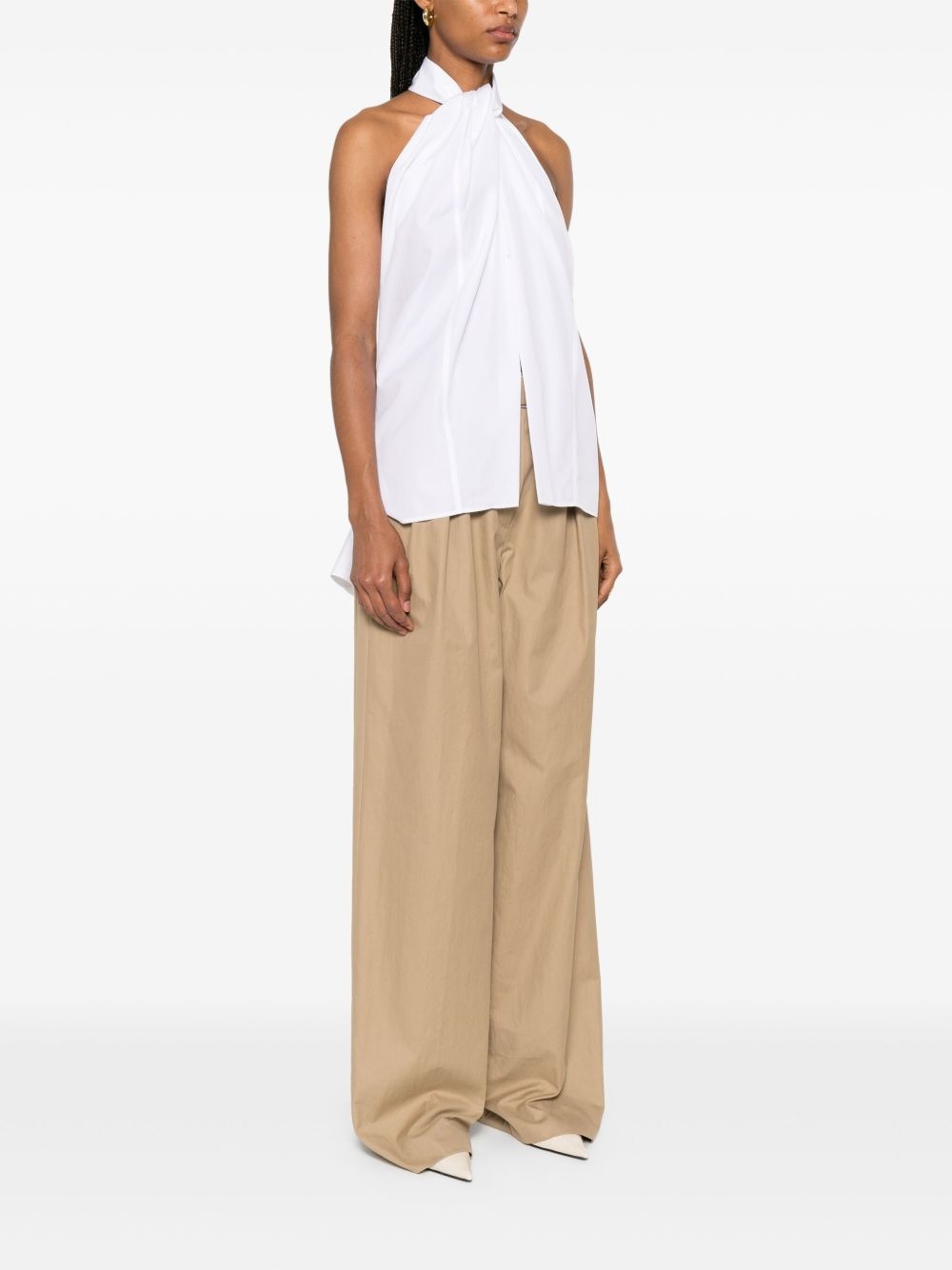 halterneck sleeveless top - 3