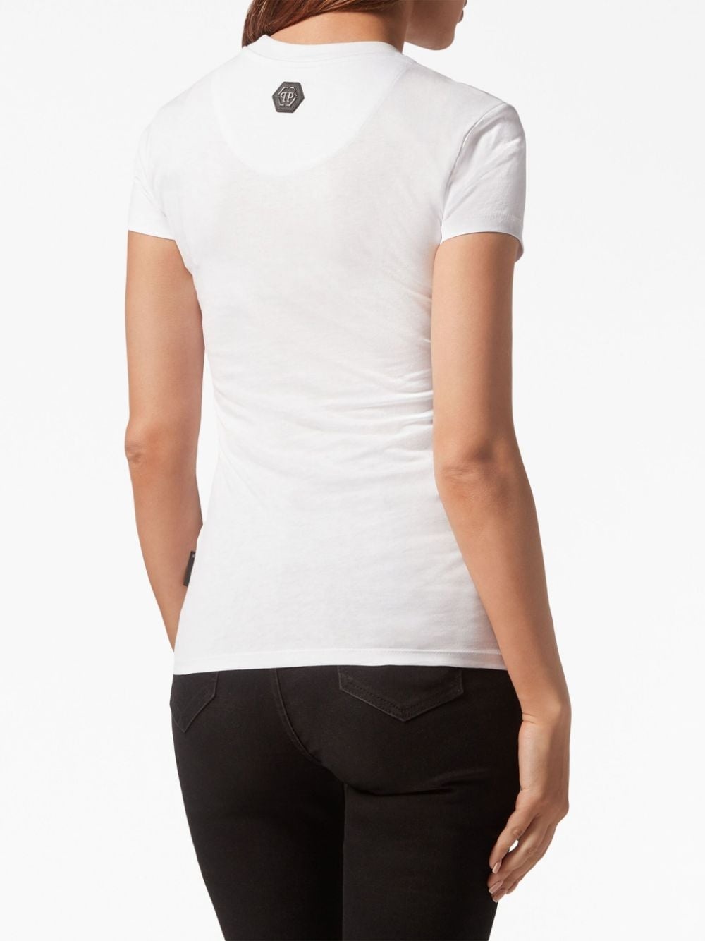 logo-embellished cotton T-shirt - 4