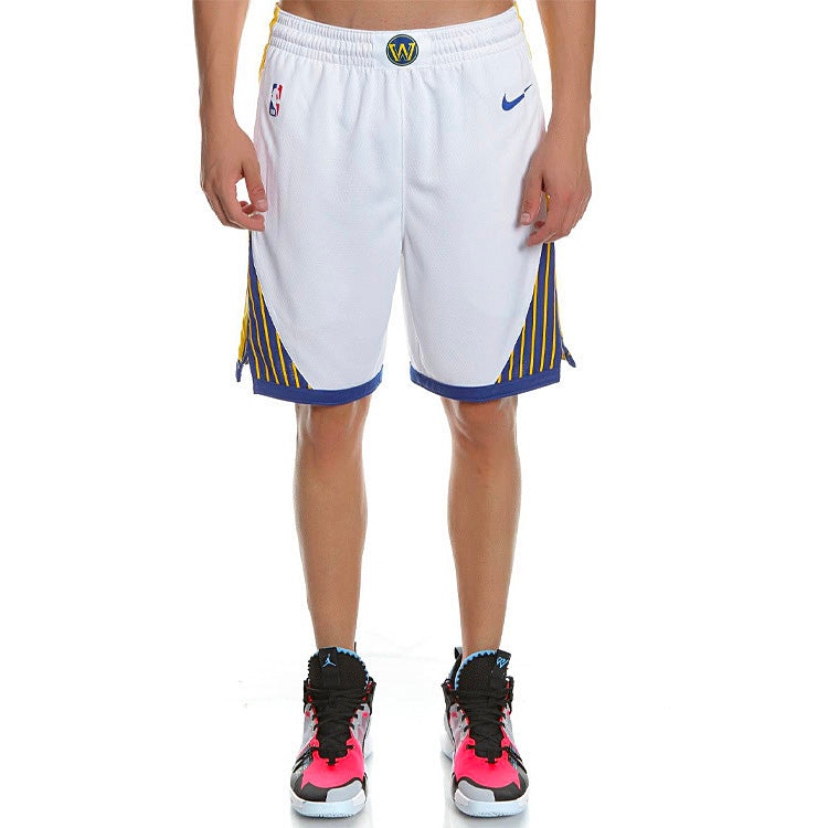 Nike Men NBA Swingman Shorts Golden State Warriors White AV4971-100 - 4