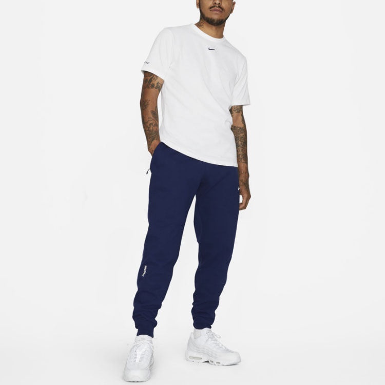 Nike x Drake NOCTA Cardinal Stock Fleece Pants Logo Blue DA4105-492 - 4