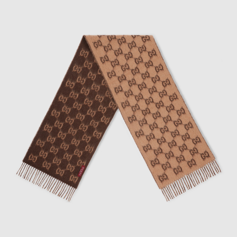 GUCCI GG alpaca wool scarf outlook