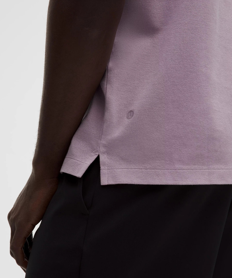 Pique Performance Johnny-Collar Short-Sleeve Shirt 5
