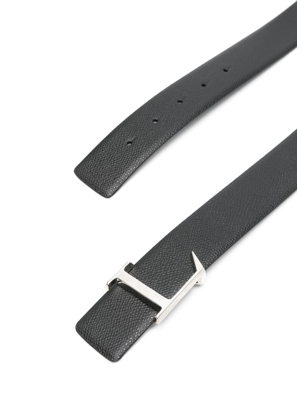 logo-buckle belt - 2