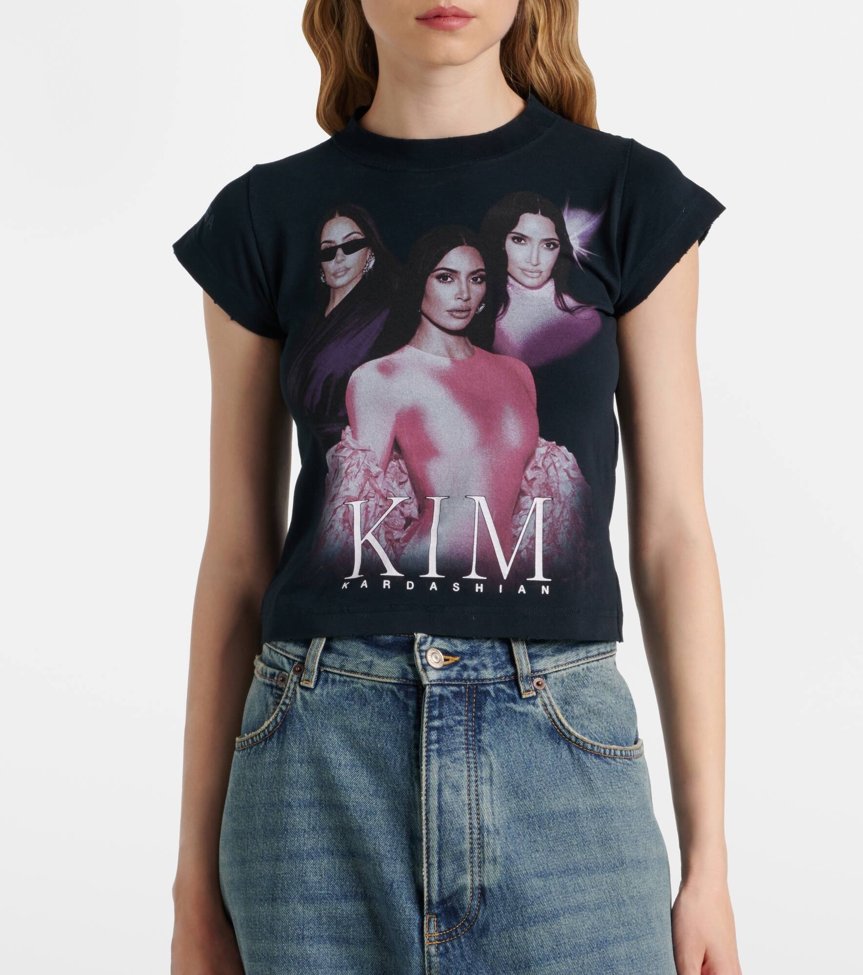 Printed cotton-blend T-shirt - 6