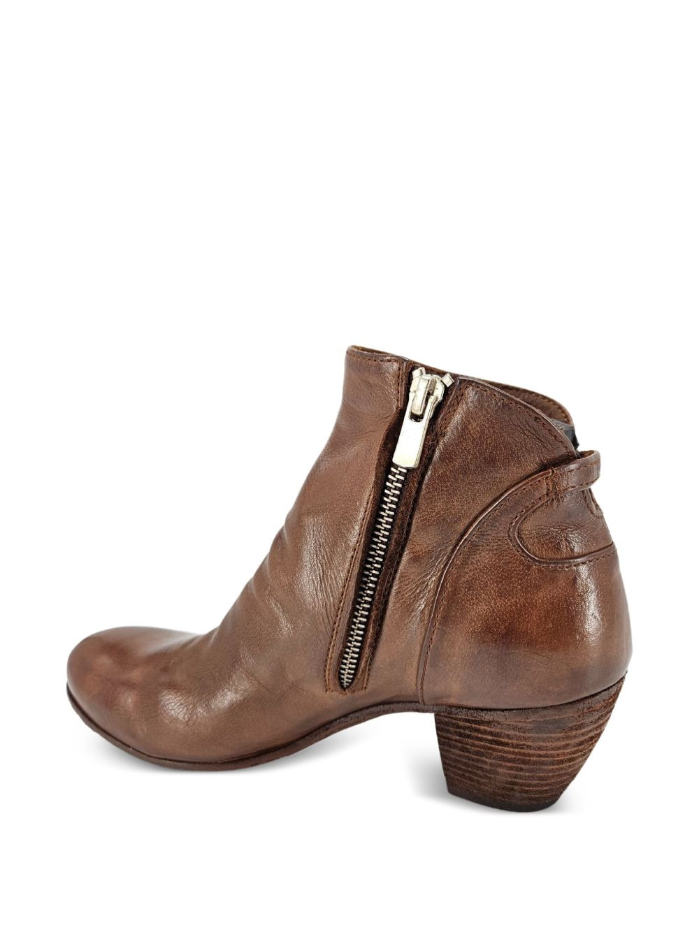 50mm Chabrol side-zip leather ankle boots - 3