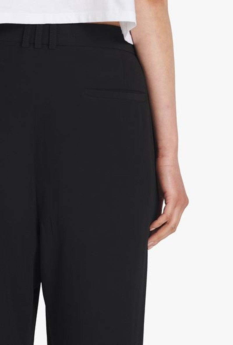 Black crêpe eco-designed pants 5