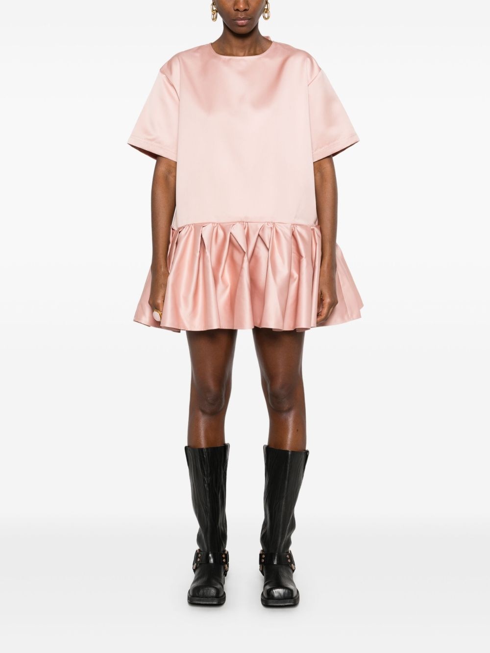 ruffled-skirt mini dress - 2