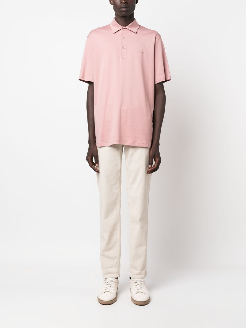 Herno logo-embroidered cotton polo shirt outlook