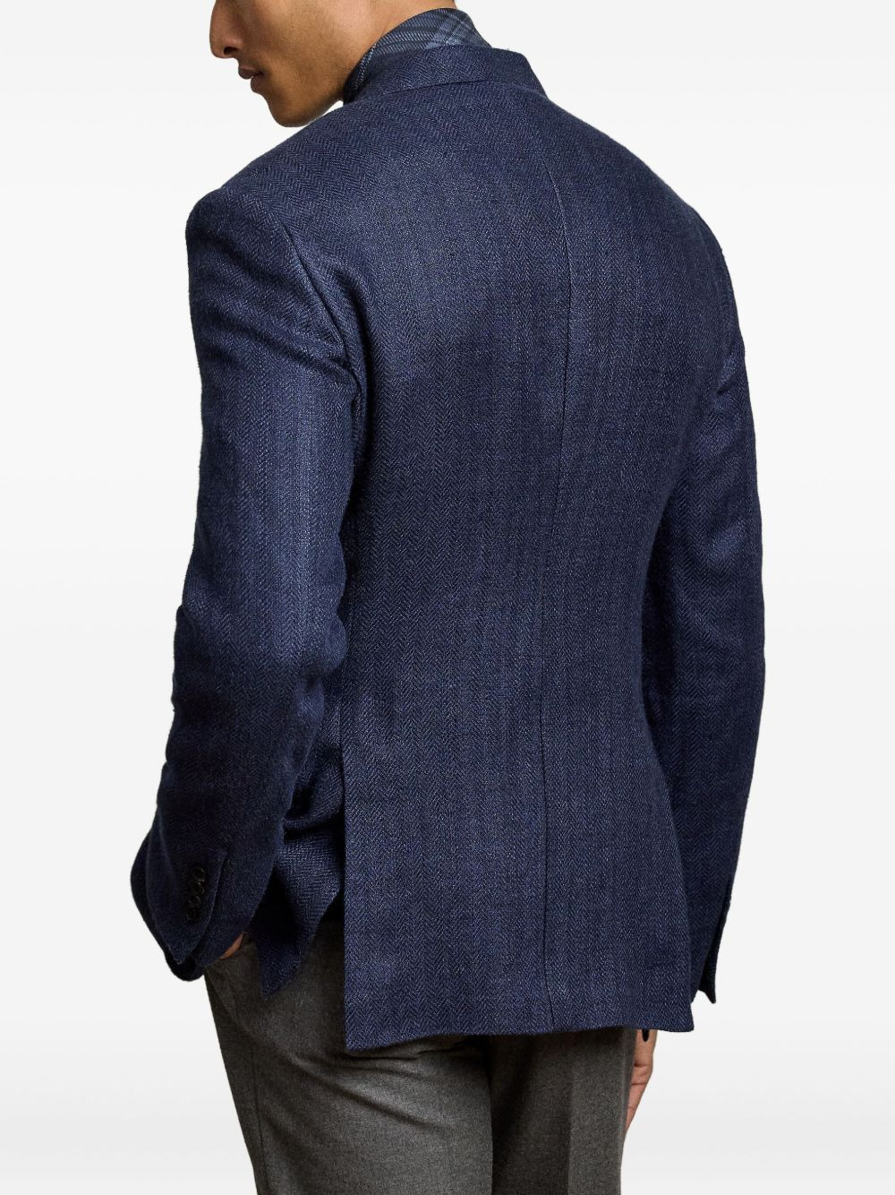 herringbone blazer - 4