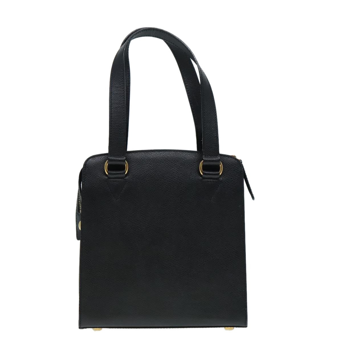 CELINE Hand Bag Leather Black Gold - 2