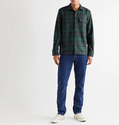 Nudie Jeans Sten Checked Wool-Blend Twill Shirt outlook