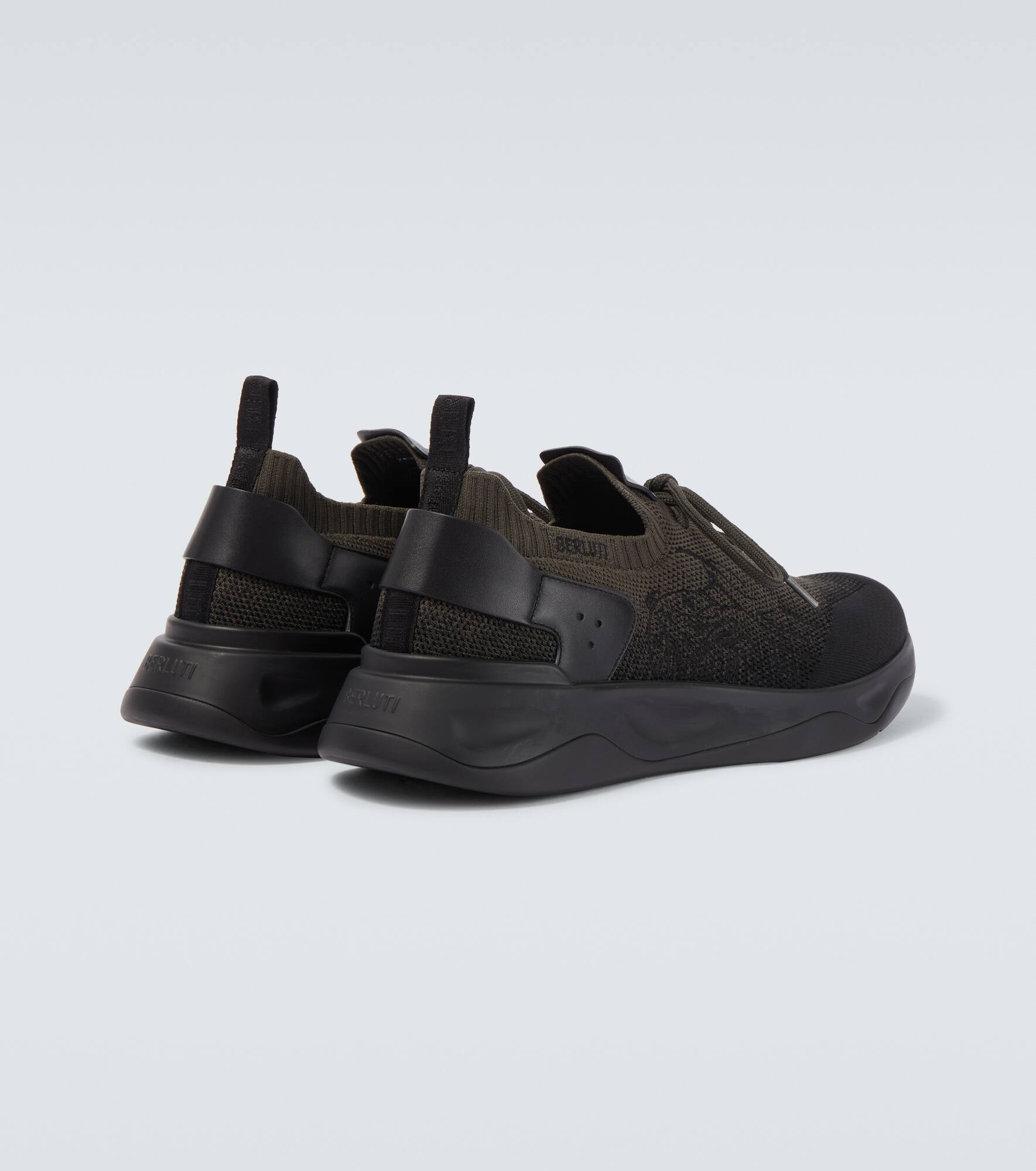 Shadow leather-trimmed sneakers - 6