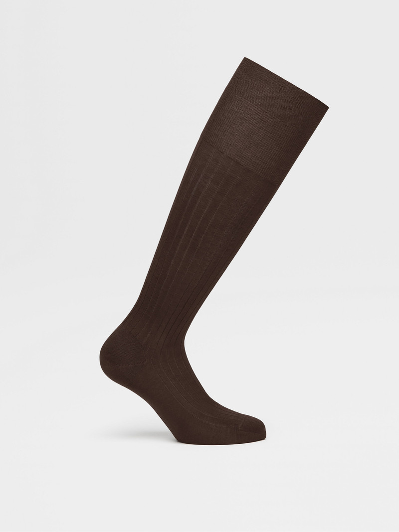 BROWN COTTON SOCKS 3