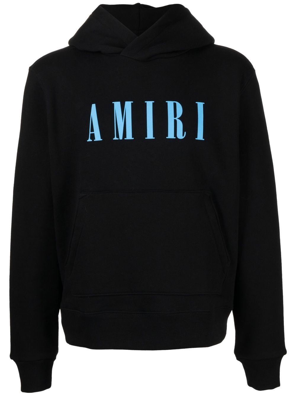 logo-print cotton hoodie - 1