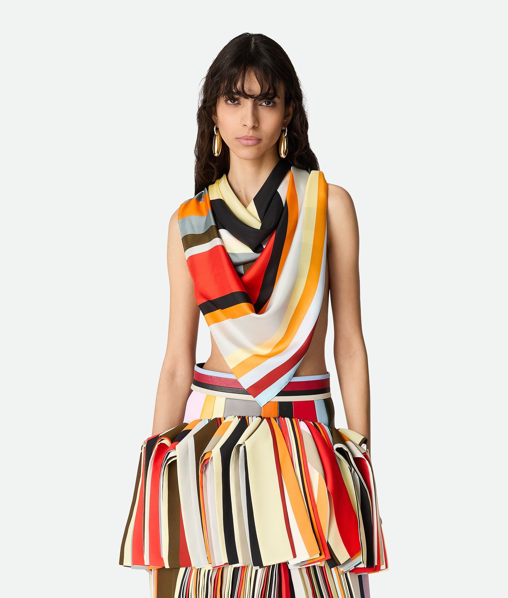 Silk Twill Striped Foulard - 2