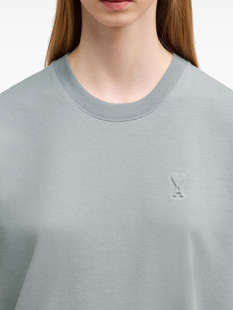 logo-debossed organic-cotton T-shirt 7