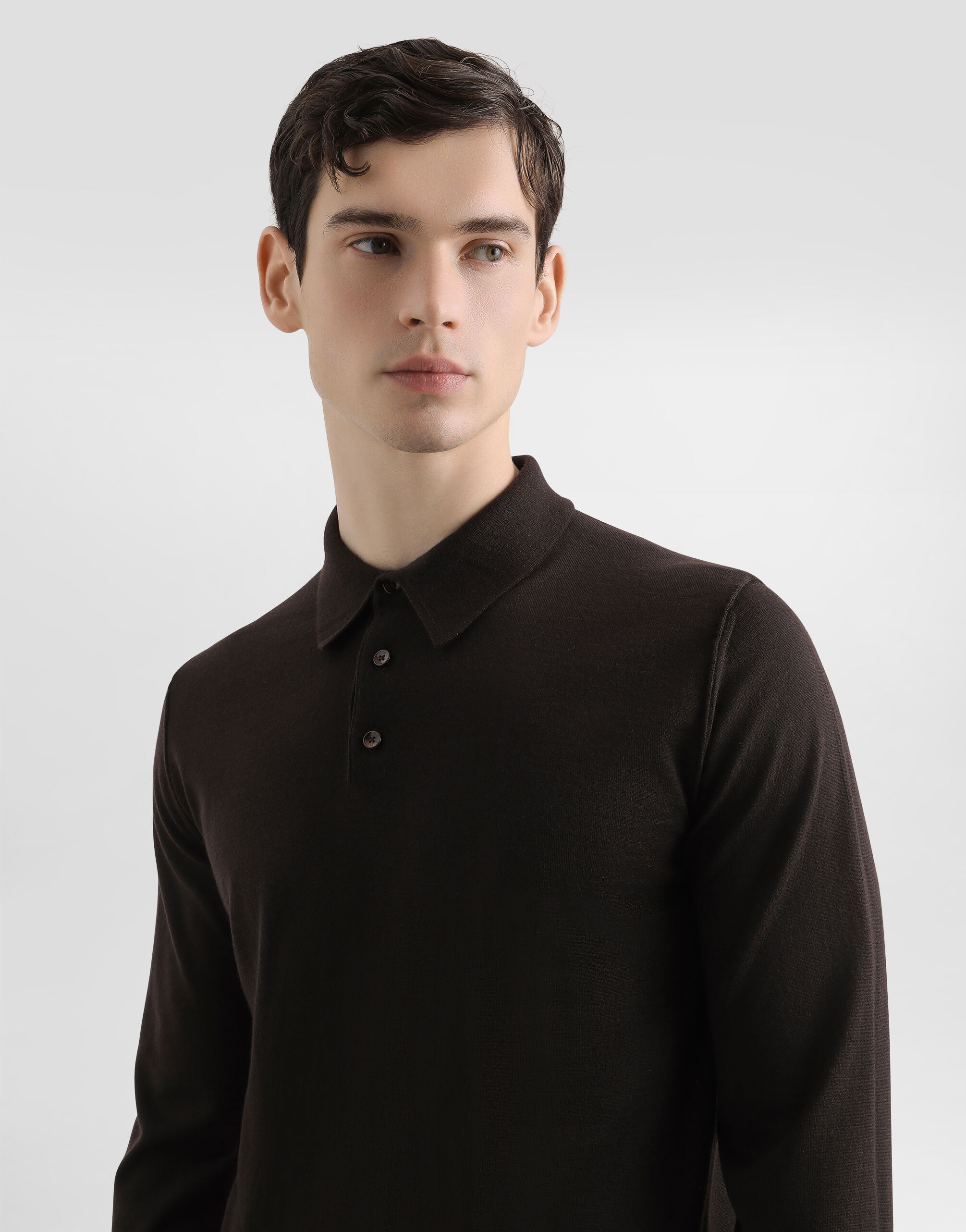 Fine-gauge cashmere polo shirt - 2