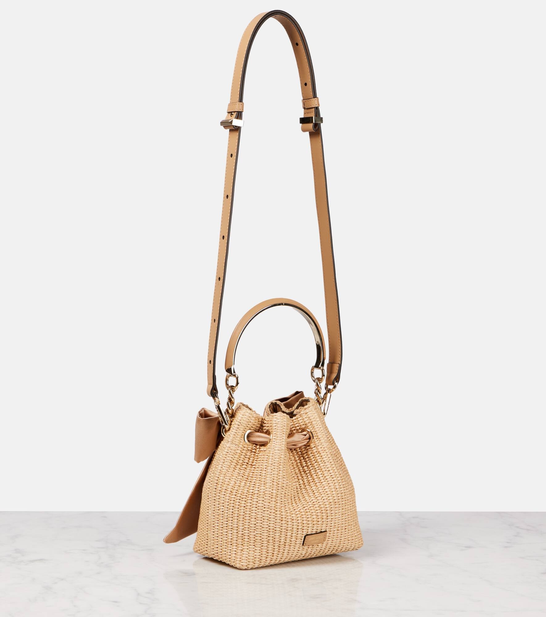 Bon Bon raffia bucket bag - 4