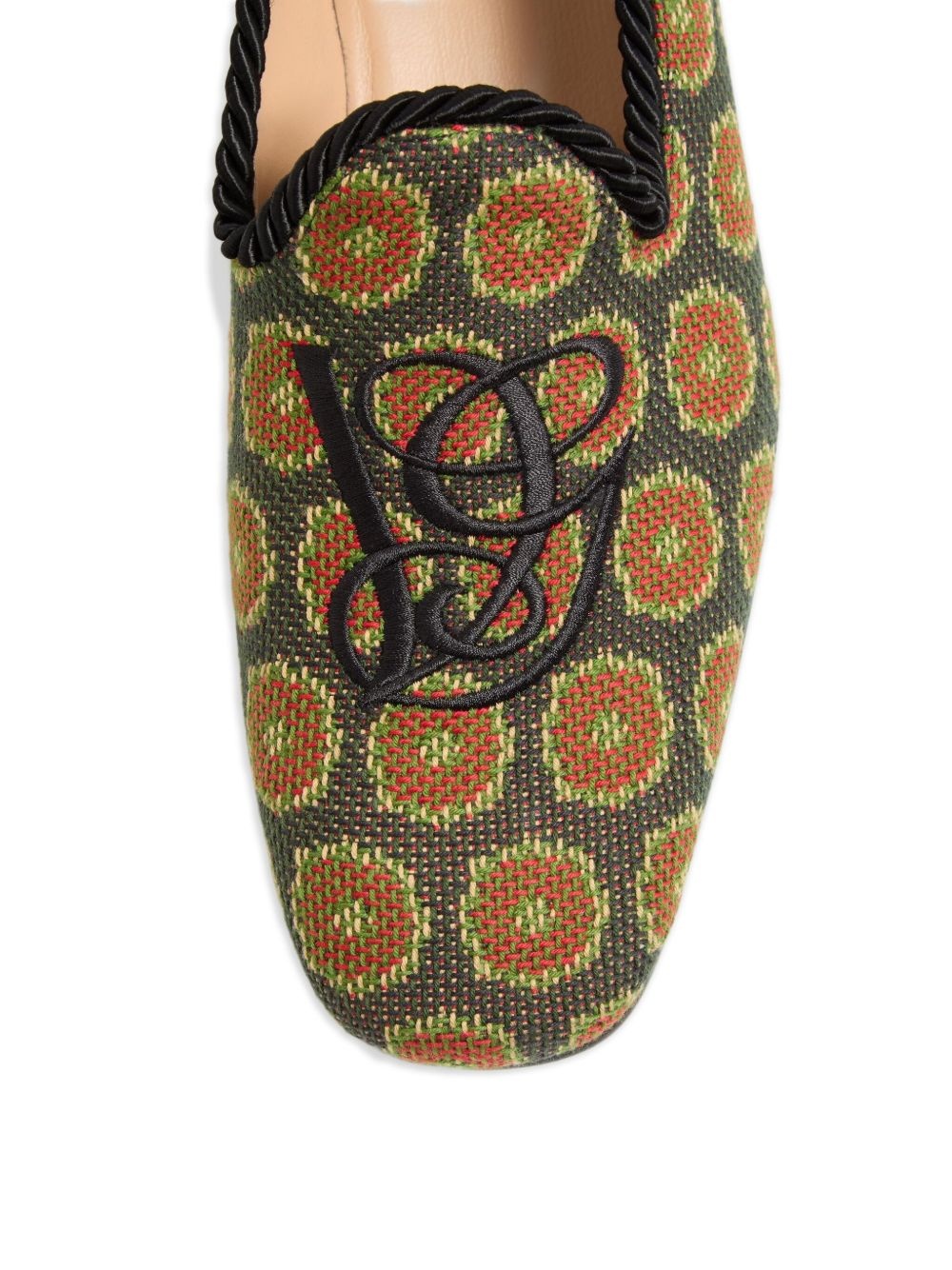floral-patterned slip-on loafers - 6