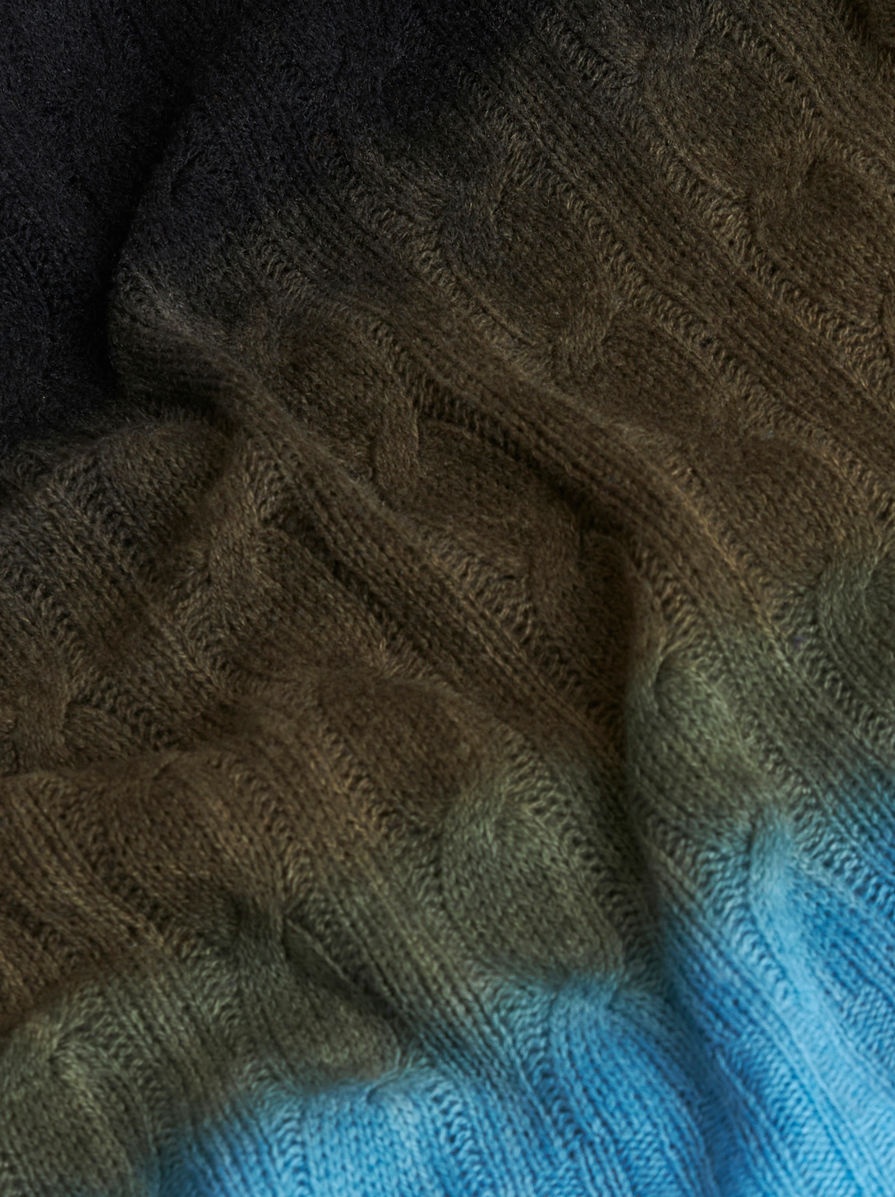 COLOUR SHADED WOOL CROPPED JUMPER - 7