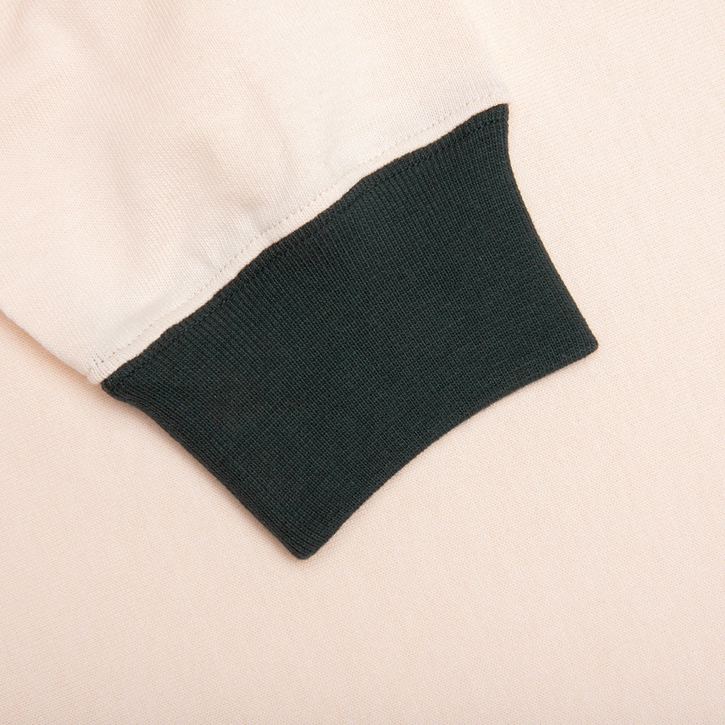 COLLEGE LONG SLEEVE POLO - WHITE/GREEN - 5