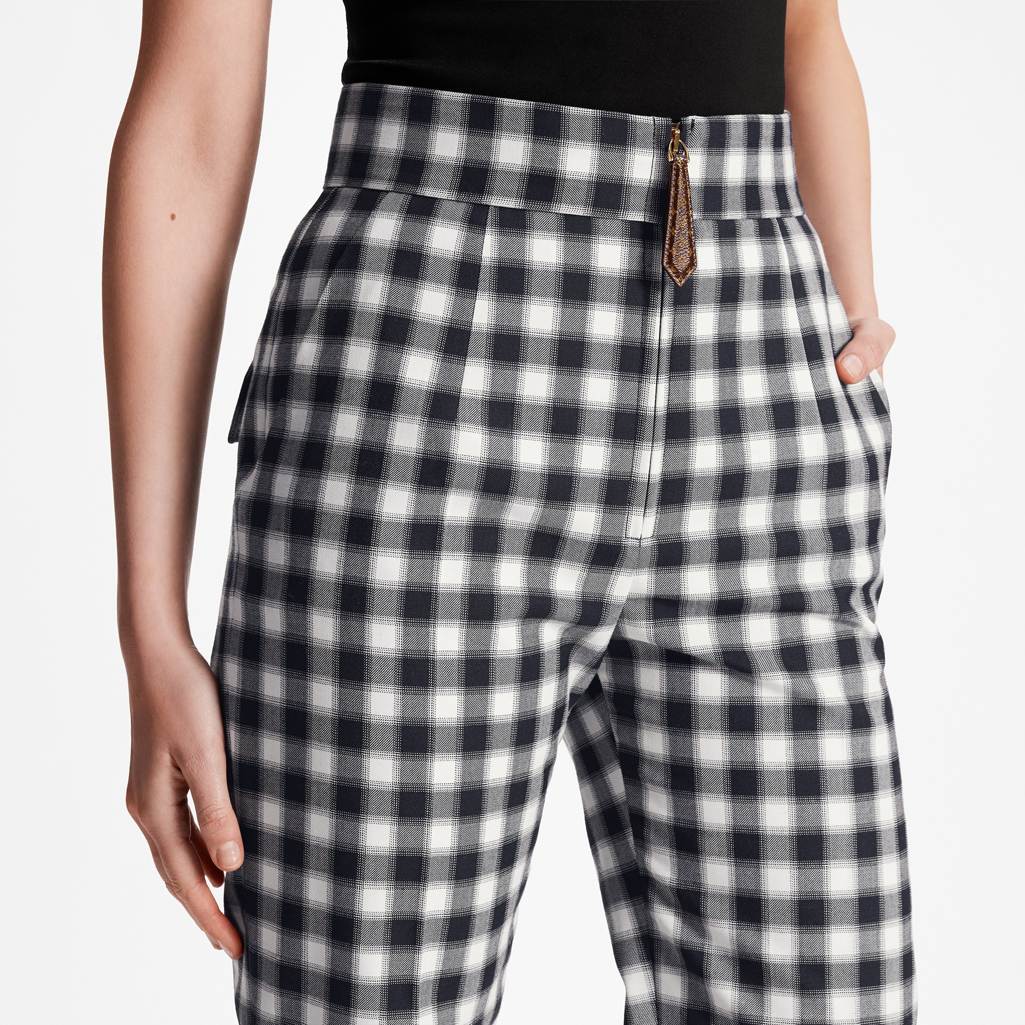 Vichy Check Pants - 4