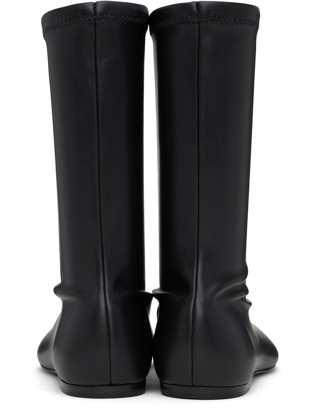 Black Tee Sock Boots - 2