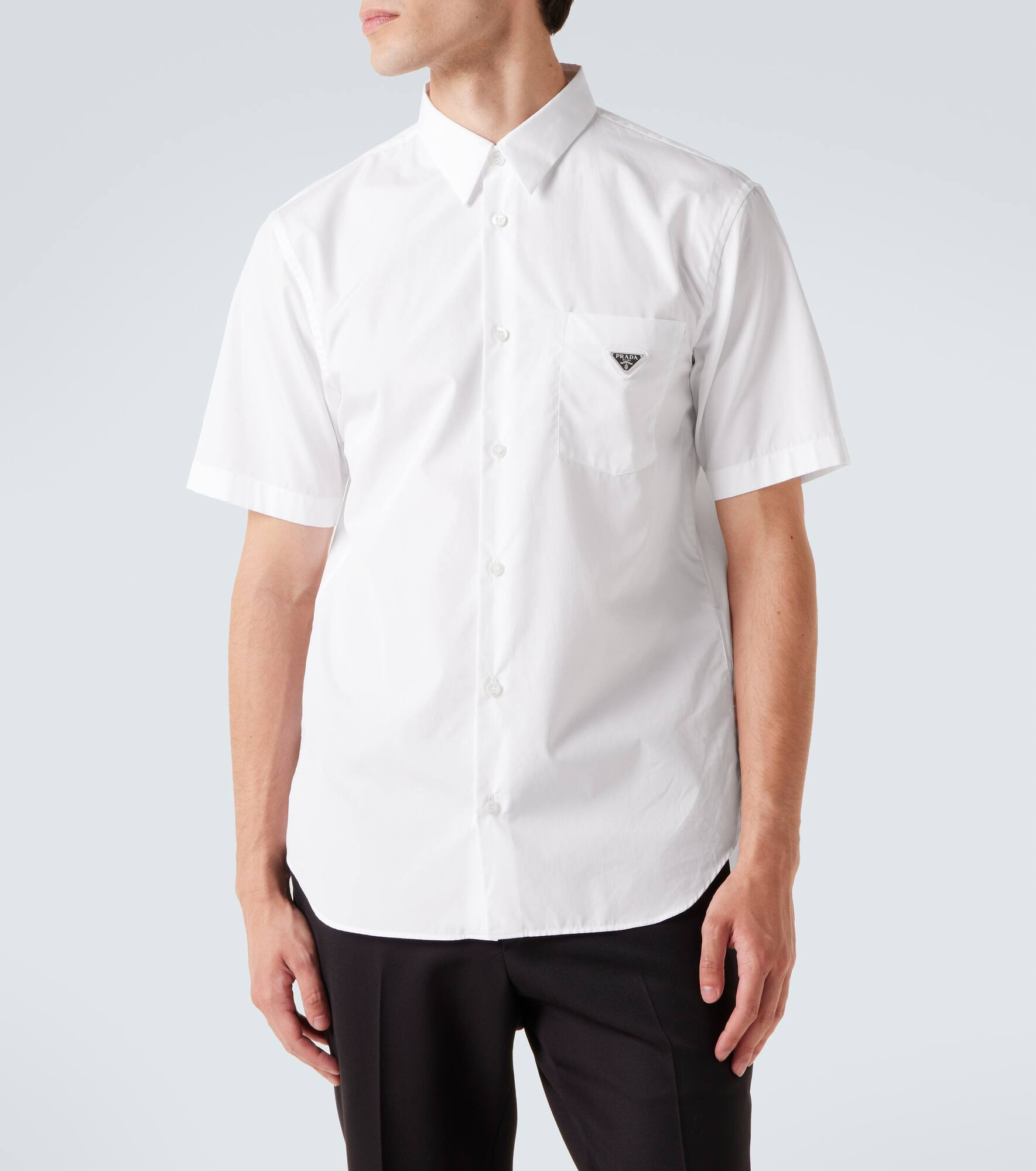 Logo cotton poplin bowling shirt - 3