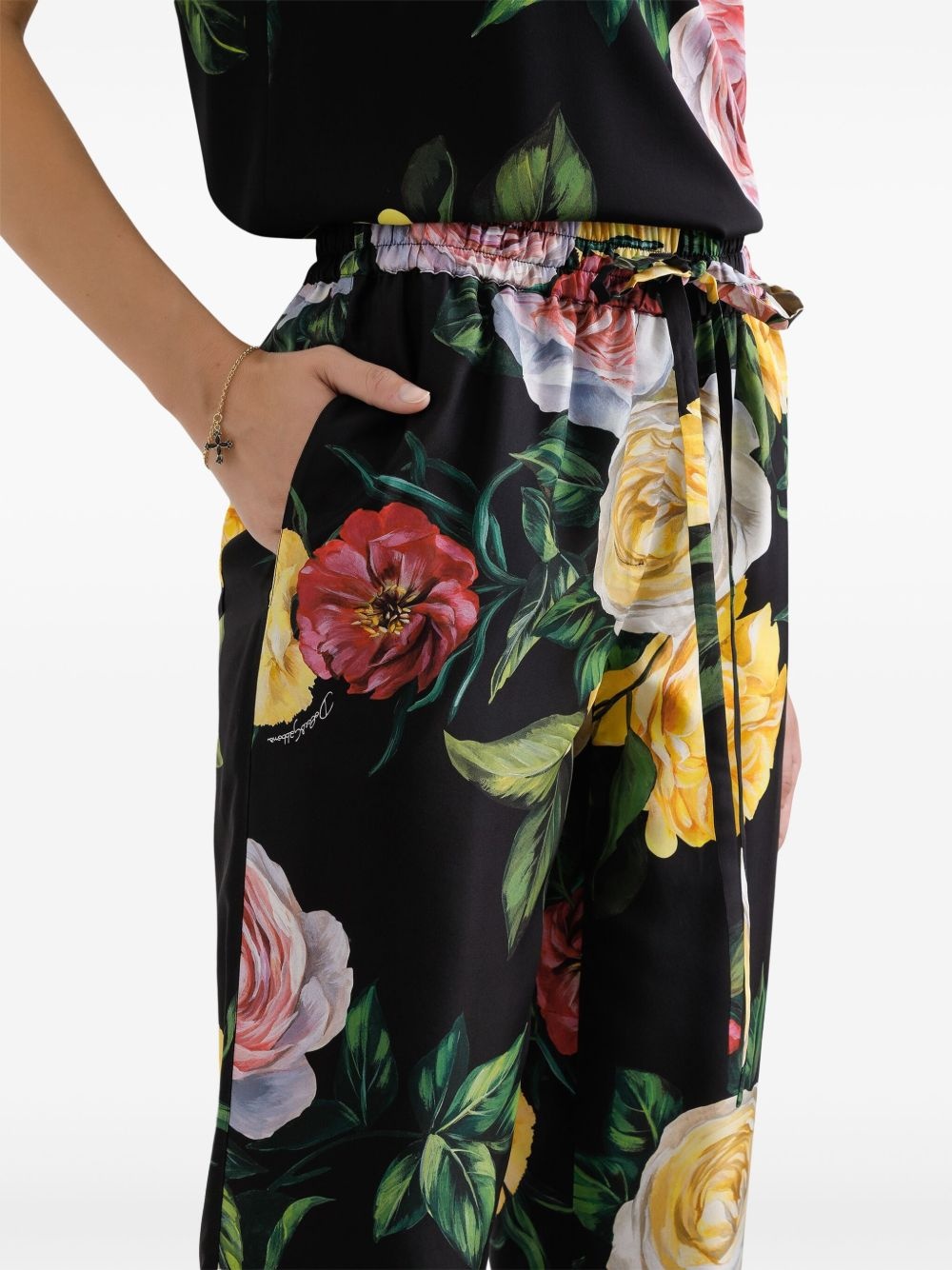 floral-print trousers - 4