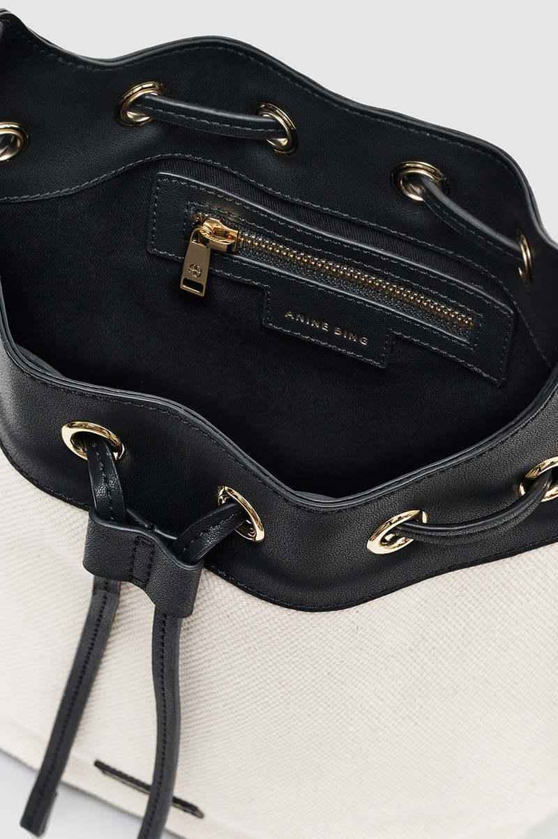 Mini Alana Bucket Bag - Natural 4