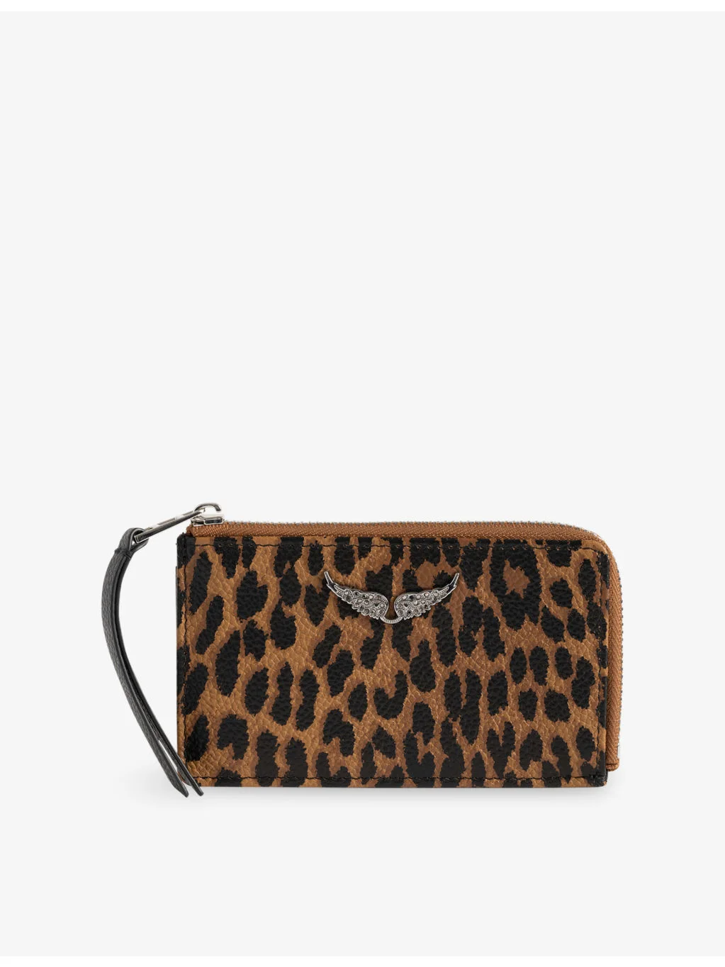 ZV Leopard Leather Card Holder - 1