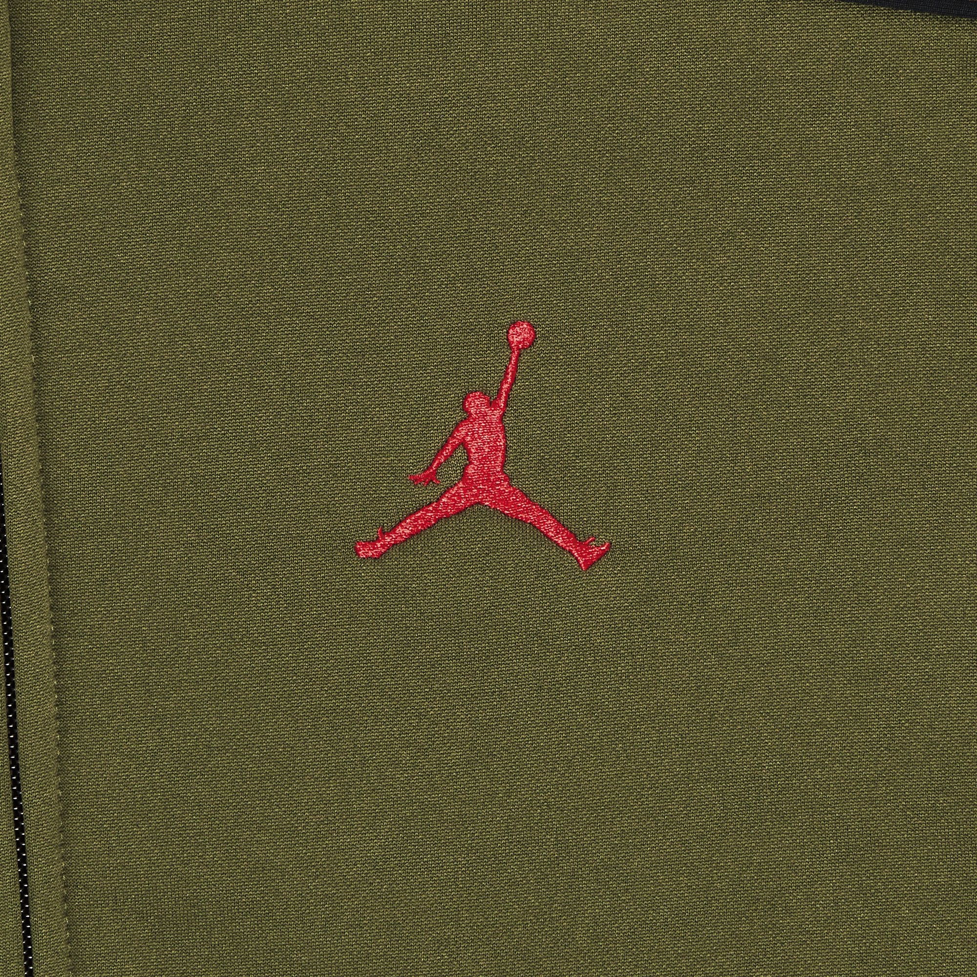 Supreme x Jordan Tricot Track Jacket 'Olive' - 3