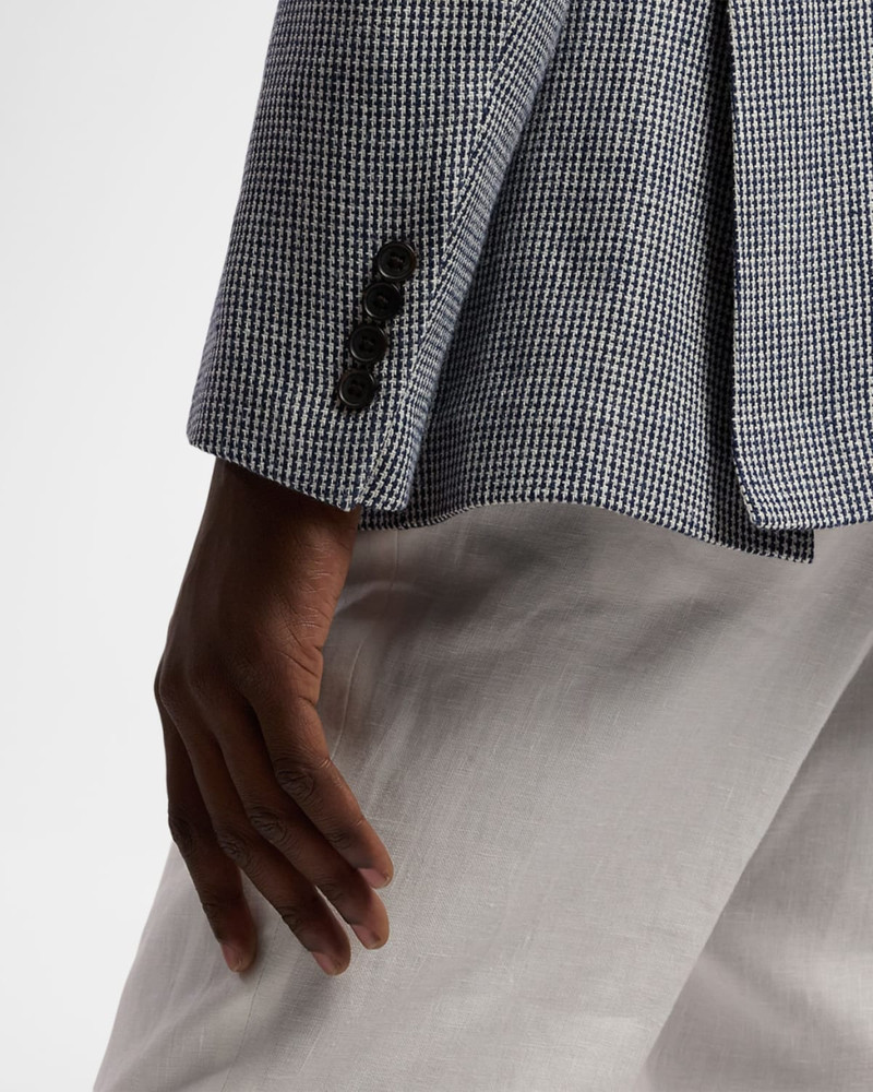 Men's Tickweave Micro-Houndstooth Sport Coat 7