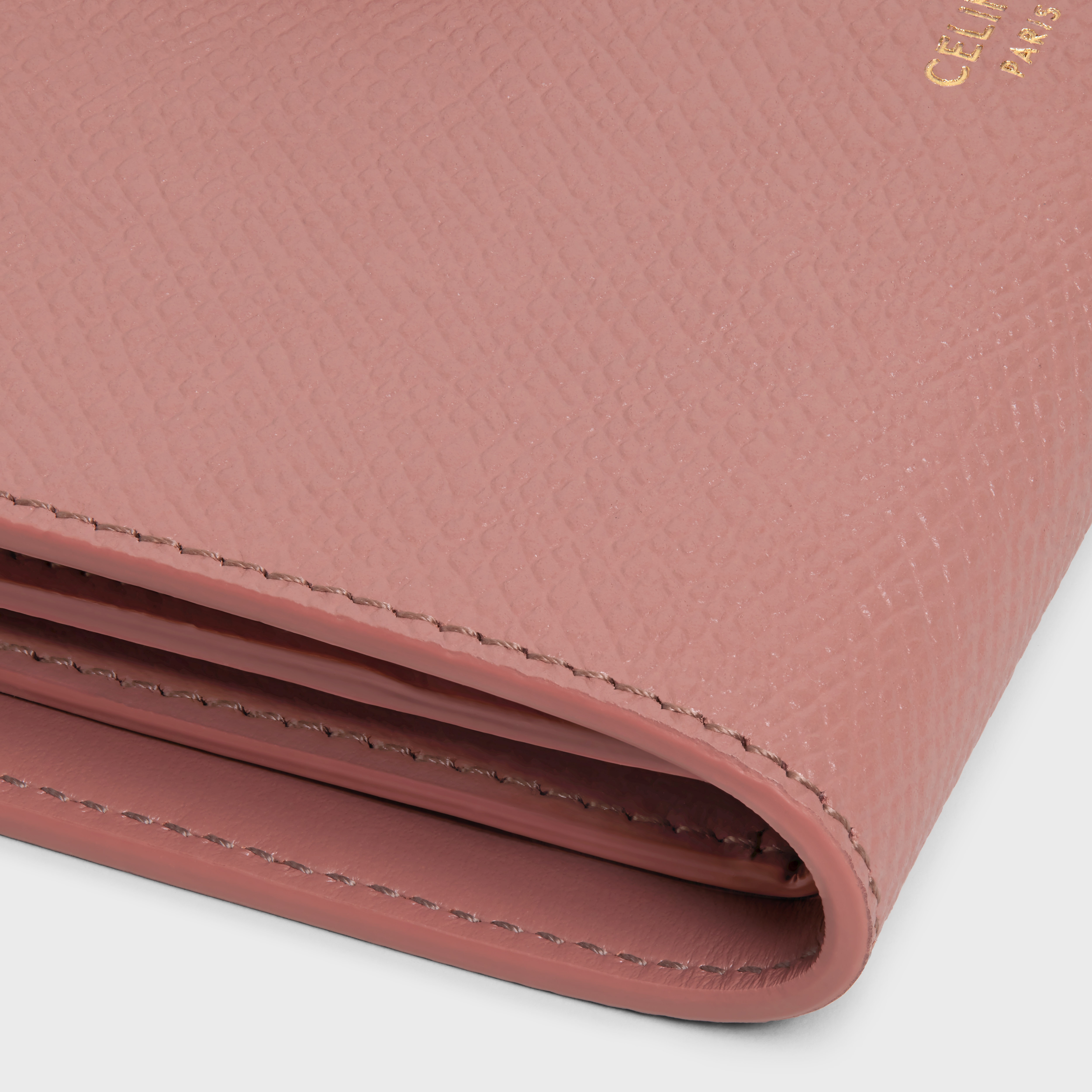 Medium strap wallet in Bicolour Grained Calfskin - 5
