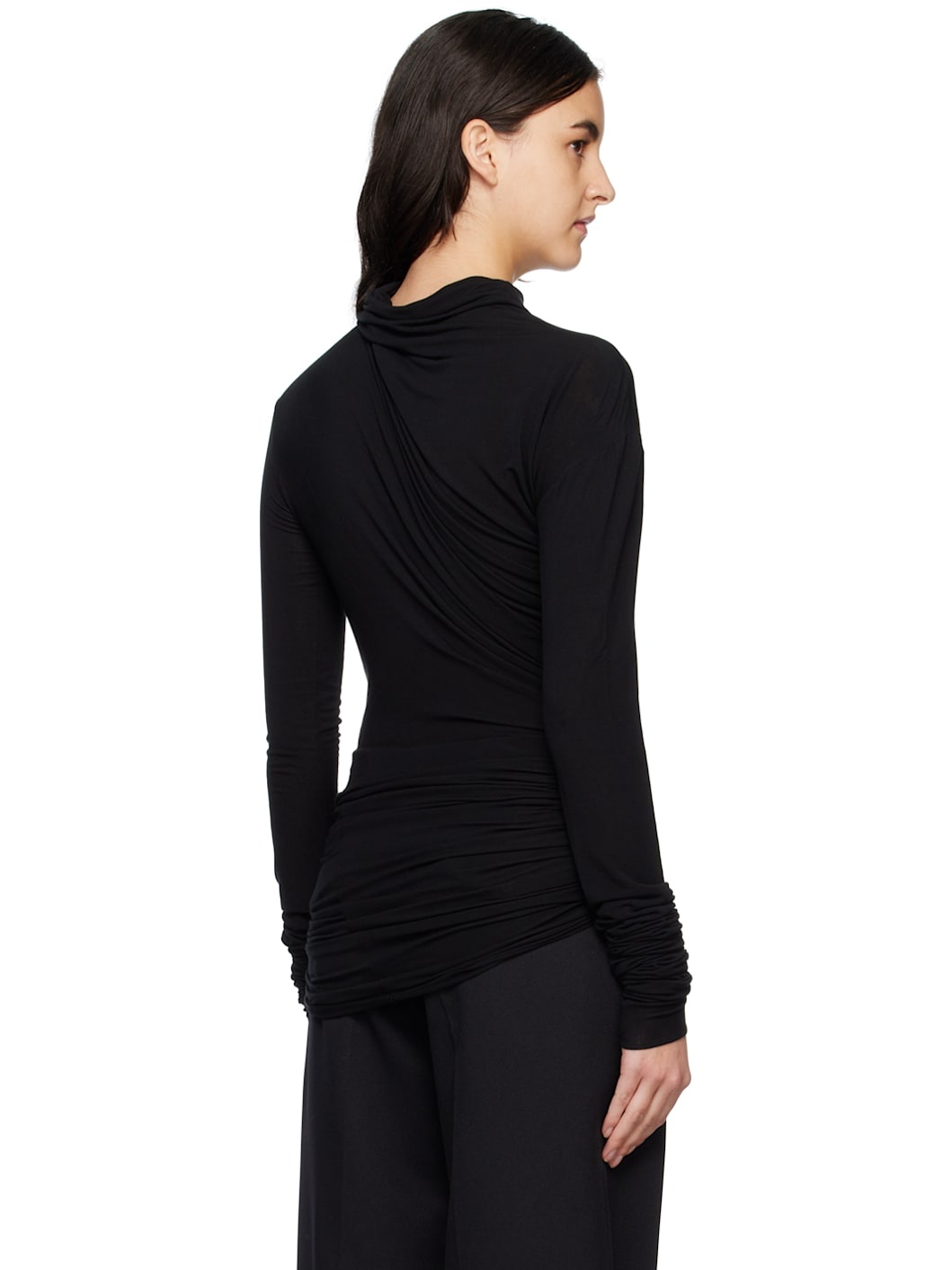 Black Tatiana Turtleneck - 3