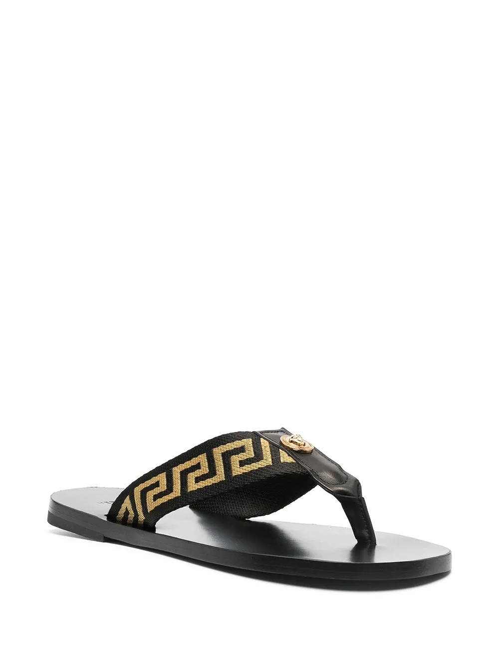 Greca pattern flip flops - 2